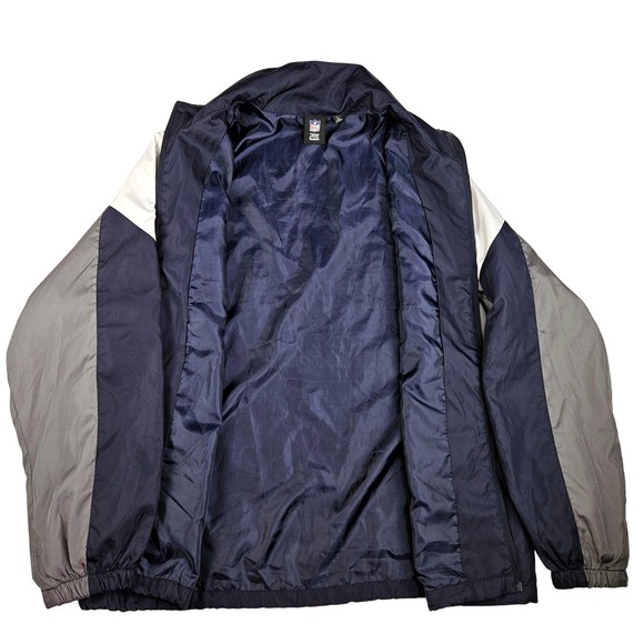 Reebok NFL New England Patriots Windbreaker Jacket Men's Size L Navy Blue - Picture 7 of 8